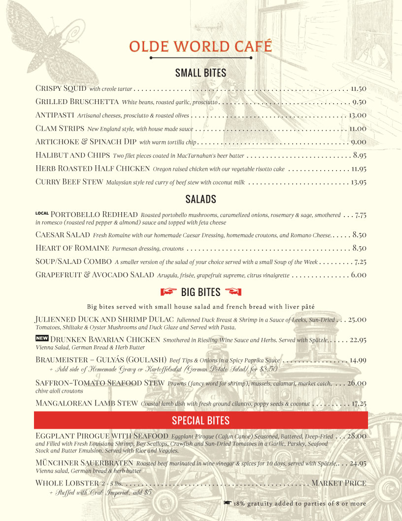 restaurant menu template