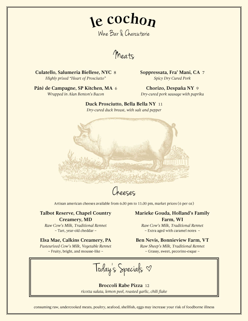 restaurant menu template