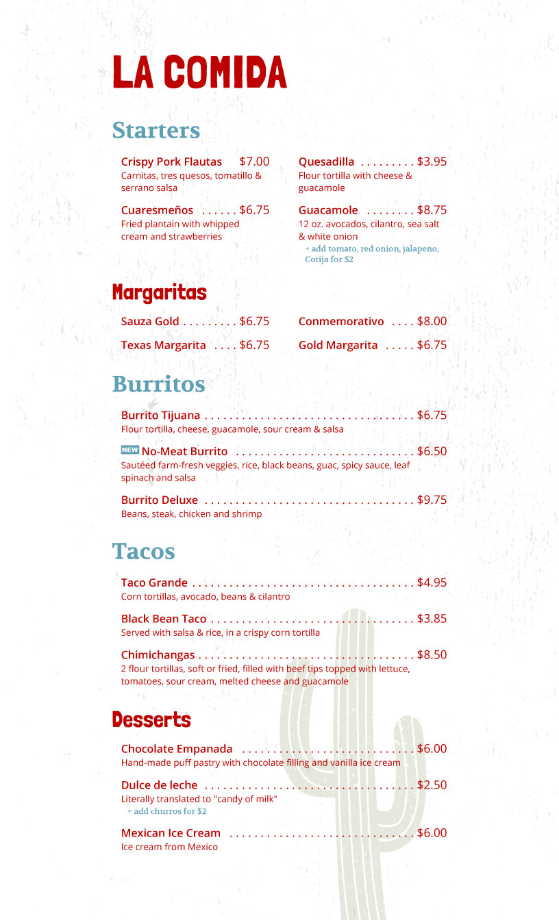 menu design