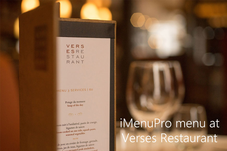 menu paper in menu cover