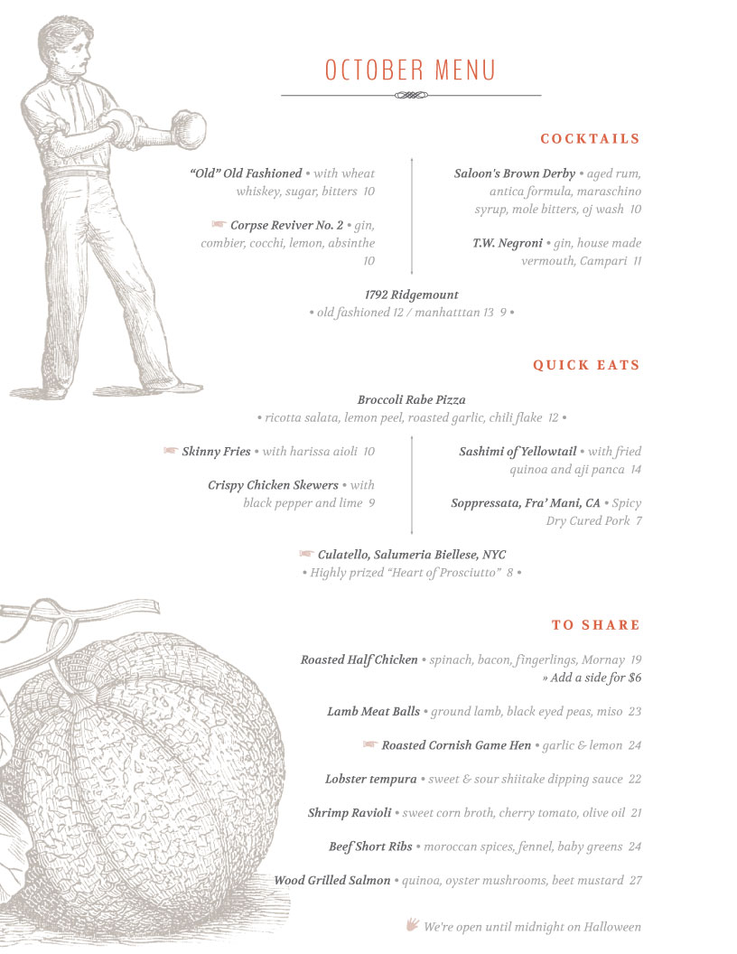 restaurant menu template