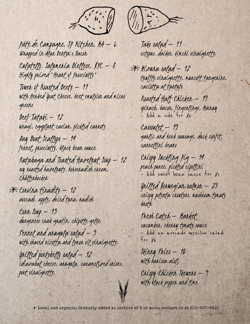 restaurant menu template