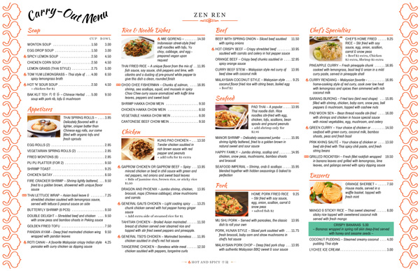 restaurant menu template