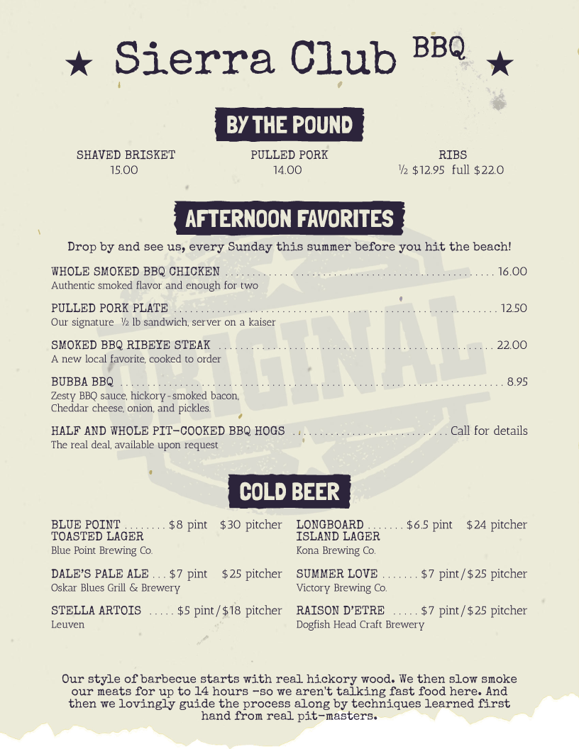 menu flyer template