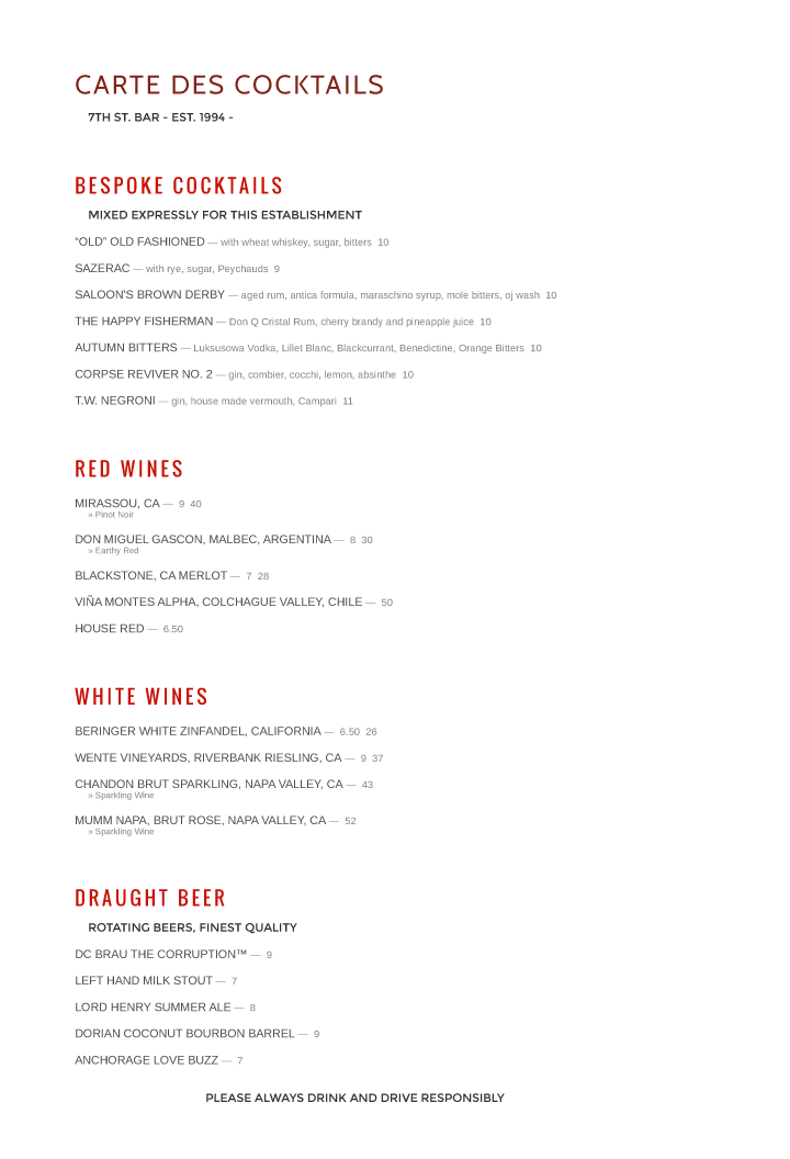 menu design
