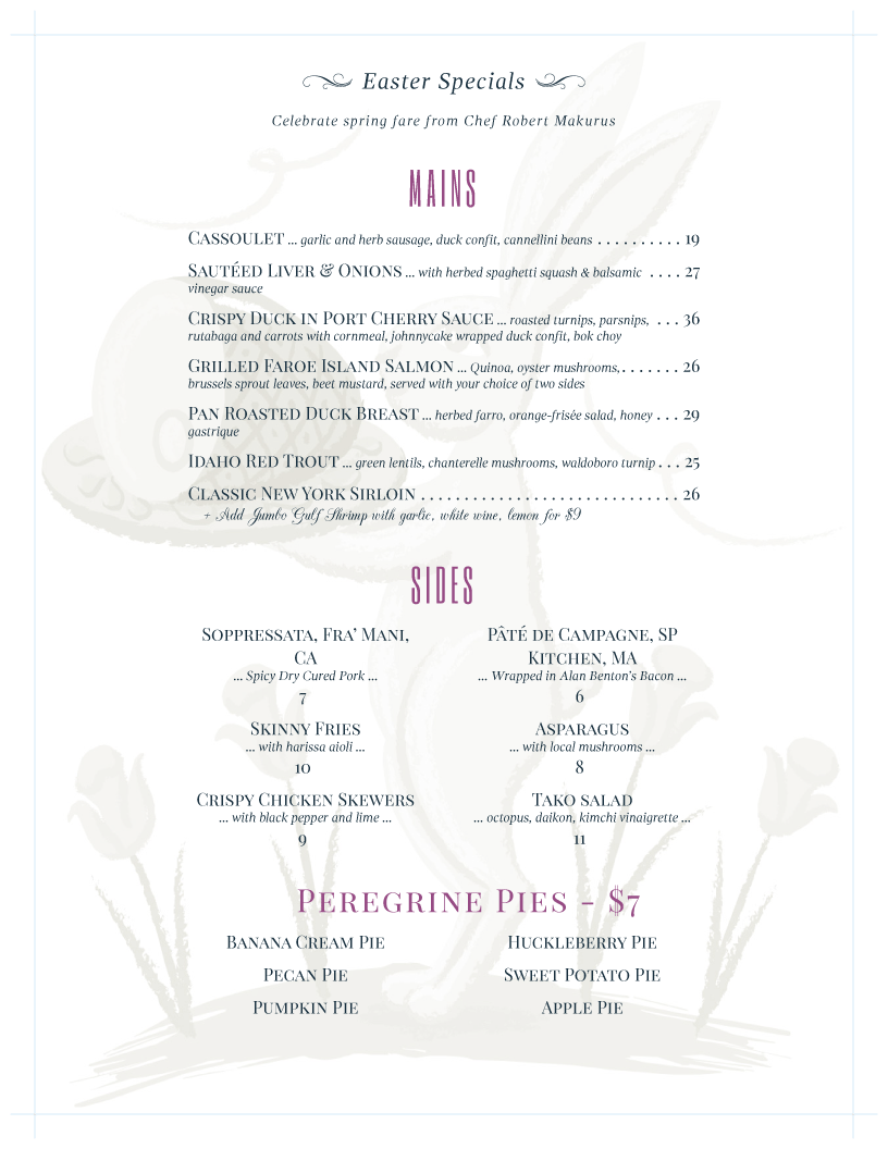 restaurant menu template