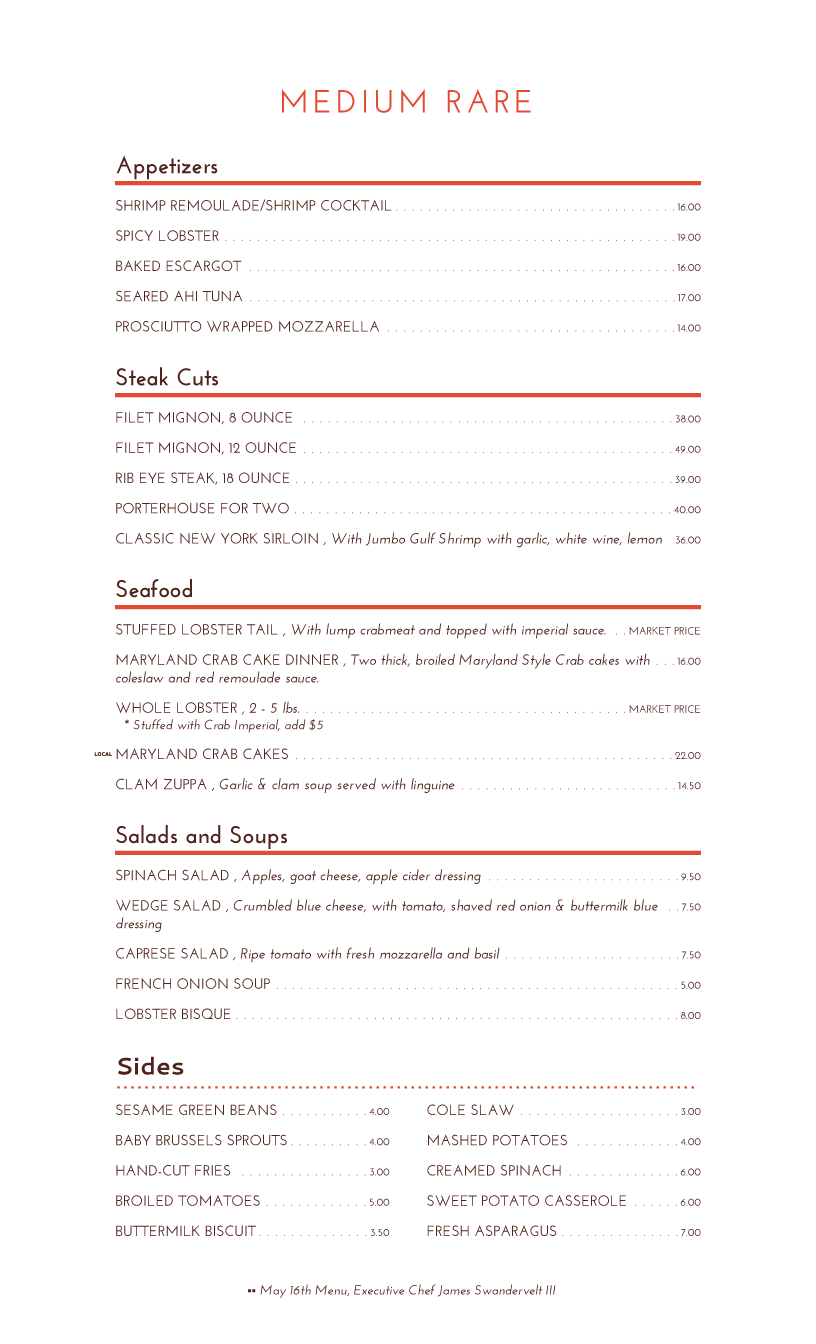 menu design