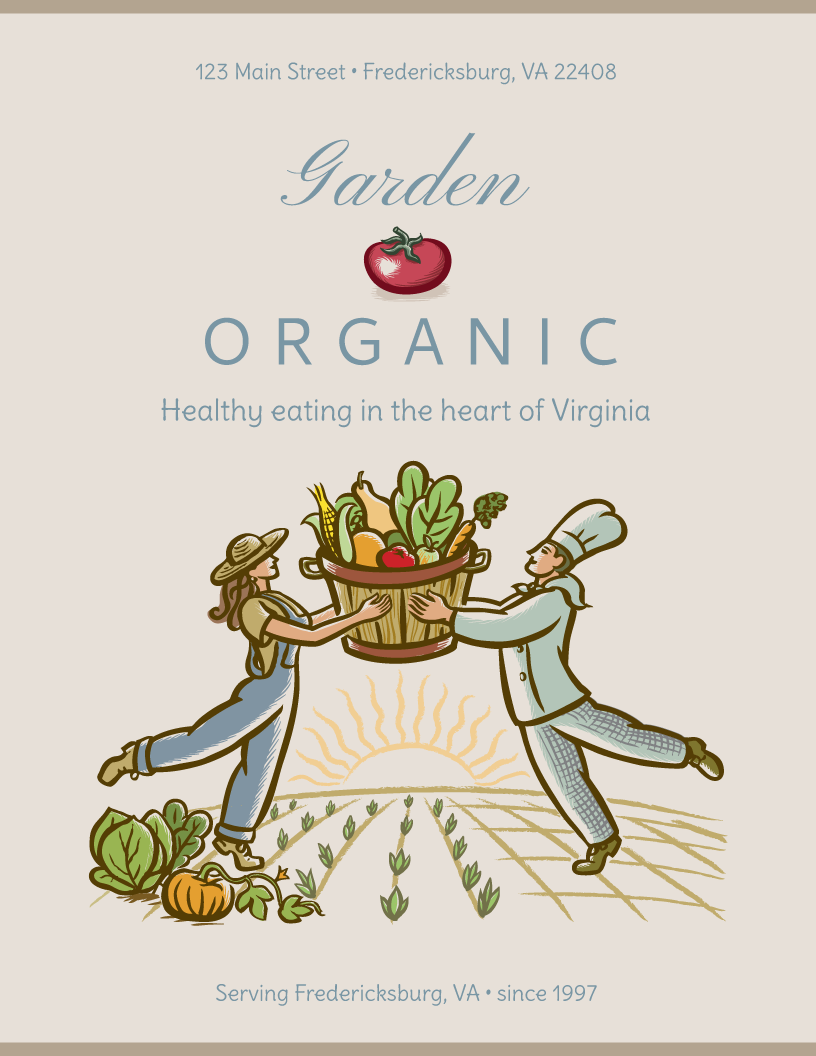 restaurant menu template